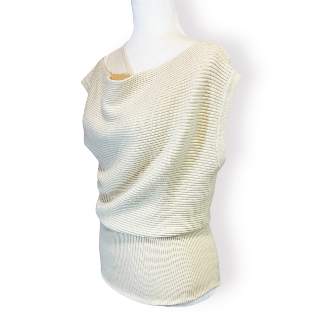 Tracy Reese Off the Shoulder Asymmetric Tunic Sweater - Picture 4 of 8
